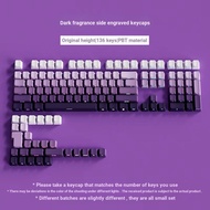 ((Only Keycaps, Not Keyboards) Popular Blackberry Side Engraved Transparent Gradient Keycaps PBT Mag