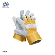 901-9 YUGE Yellow Semi Leather Working Gloves 25cm