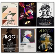 Inspired Avicii DJ Music Modern Retro Art Poster Canvas Painting Wall Prints Picture for Living Room