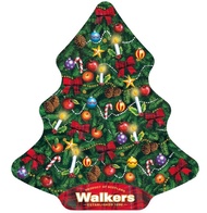 {Exclusive} วอล์กเกอร์ คุกกี้ช็อตเบรดเนยในกล่องต้นคริสต์มาส Walkers Mini Pure Butter Shortbread Chr