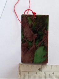 雞血玉吊件60×34×5mm