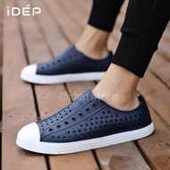 (LÙI 1-2 SIZE) Giày Sneaker Lười Lỗ Tổ Ong Nữ Nam Chất Nhựa EVA Siêu Nhẹ Đi Mưa Đi Làm Chống Nước iD