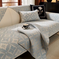 Chenille Sofa Cover Cushion Anti-Slip skin Friendly sofa 3 seater l shape Nordic sarung sofa full se