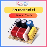 [Price For 1 circuit] Weah-213 2-way speaker crossover circuit - 1 Bass 1 Trebe crossover for portab