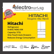 Hitachi K Series R-WXC740KS-XW (Nett 572L) Multi-door Fridge