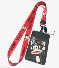 PAUL FRANK RB สายคล้องคอ สายคล้องบัตร ที่ใส่บัตร ซองใส่บัตร ที่ใส่บัตร พร้อมสายคล้องคอ งานดี สวยงาม สำหรับ บัตร 6x8 cm (body 7x11cm) BY NPNN  SHOP