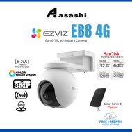 Ezviz EB8 4G 3MP 2K Pan & Tilt GPS Battery Powered Two Way Talk Color Night Vision Outdoor Wireless 