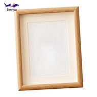 [Simhoa] Wooden A4 Photo Frame with Stand Picture for Family 5 inch (9x12.8cm inner)