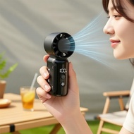 Battery-Powered Mini Fan, 199 Speeds, 3600mAh Rechargeable, LED Display & Lanyard, Portable