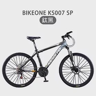 BIKEONE KS007 SP 26吋21速異形管碟煞登山車山地車入門都會通勤上學運動最佳選擇2023式- 鈦黑