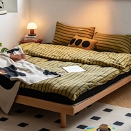 Loft Home Scandinavian Cherry Wood Platform Bed ISLE
