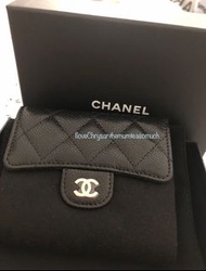 Chanel classic Wallet black caviar 香奈兒 銀包 經典 黑金牛