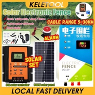 KELETOOL Solar Pagar Elektrik Kebun Solar Electric Fence Electric 30KM Fence Solar Controller Animal