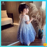 white dress for kids girl formal dress for kids girl Balabala, Girls Frozen, Princess Elsa Dress, Summer Dress, 2024 Children's Foreign Mesh Puffy Dress