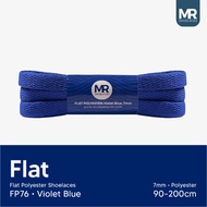Original MR Shoelaces FP76 Violet Blue (Vio Blue) Flat Shoelaces 7mm 90cm-200cm Polyester Premium Sh