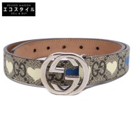 Gucci 258395 HYT0N 米色愛心小孩 GG Supreme S 碼 [二手]