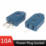 Universal 90 Degree Rotary Power Plug, Philippines Thailand Connection Plug Two Flat Pin Adapter Blu
