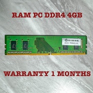 Ram Pc DDR4 4GB แรม SKhynix มือสองราคาถูก รับประกัน1เดือน