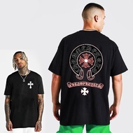 M&C baju kaos pria 07 American top short sleeves print Retro tshirt for men women hip hop Fashion cr