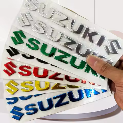 3D Suzuki Stickers Logo Motorcycle Tank Emblem Decals Gsxr 750 1000 650 Swift V Stron Gsx Dr Gs Gw25