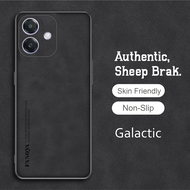 Soft Case Oppo A3X Luxury Casing Sheepskin Leather
