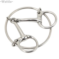 WATTLE Horse Mouth Bit, Stainless Steel Portable Horse Bit, Lightweight Durable Smooth Surface 5 Inc