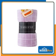 HomePro HLS Polyester Blanket FLOWER POT 50"x60" Grey