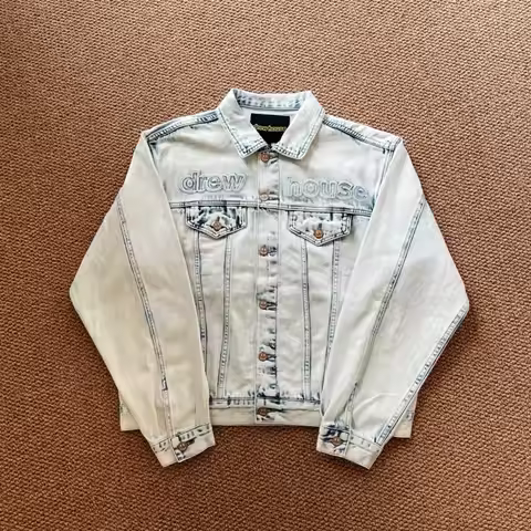 Drew House Printing logo Men's Clothing autumn and winter designer niche American retro print loose 