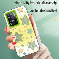 For OPPO A57 4G&OPPO A57 2022 , Yellow stars,high-quality matte anti drop IMD phone case