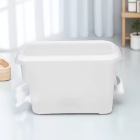 Large Capacity PP Juice Dispenser with Leakproof Faucet for Home Party Fridge Beverage Serving Cold 