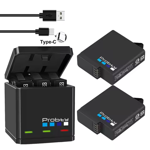 For GoPro Hero 7 hero 6 hero 5 Black Batteries and Triple Charger for GoPro Hero7 hero6 hero5 Black 