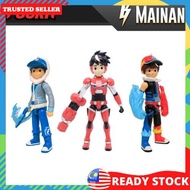 Boboiboy Galaxy & Mechamato Ice Frostfire Action Figure Fgura Toy Kids Kanak Kartun Cartoon 16 Inci 