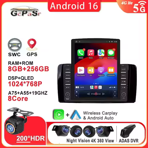 Android 9.7‘’ for Mercedes Benz R Class W251 R280 R300 R320 R350 R63 2006 - 2013 Auto Radio Multimed