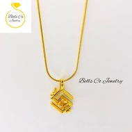 Necklace stainless gold