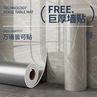 wallpaper marble dinding deko ruang tamu Pelekat dinding panel aluminium-plastik, jubin tiruan, kert