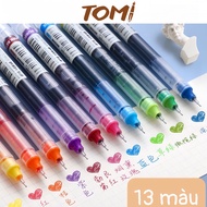 Gel Ink Pen TOMI Liquid Ballpoint Pen 0.5mm Quick Dry Needle Nib 099