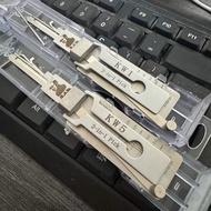 Lishi KW1 KW5 เครื่องมือเลือกล็อค ตัวถอดรหัสล็อคประตู สําหรับผู้ซื้อชาวอเมริกัน เปิดประตูด้วยกุญแจ