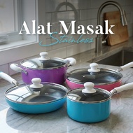 Fry Pan Pink Sauce Pan Non-Stick Pan 34 cm