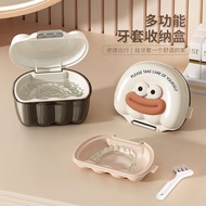 Braces Storage Box Holder Hidden Beauty Denture Cleaning Carrying Mirror Fake