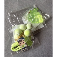 Chagee x Popmart Hacipupu Pin Charm and Grape Squishy Cooler bag Water Bottle