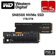 WD BLACK SN850X NVMe PCIe Gen4 M.2 SSD - 1TB/2TB (With or Without Heatsink)