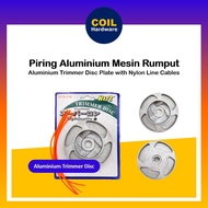 Hitz Piring Aluminium Mesin Rumput Tali Nylon | Trimmer Disc Plate with Nylon Line Cables TUD-110