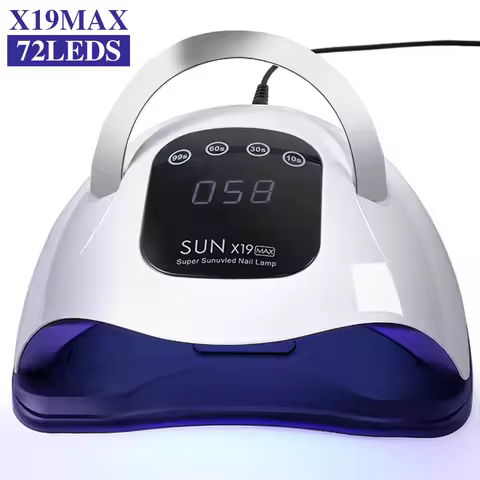 SUN X19MAX UV Nail Dryer 72LED Professional High Power Nail Lamp with Sensor Fast Curing Gel Nail Po