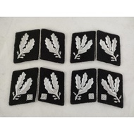 PAIR OF MILITARY WAR REENACTMENTS WW2 GERMAN ELITE BEFORE1942 MILITARY UNIFORM TUNIC COLLAR TABS Hig