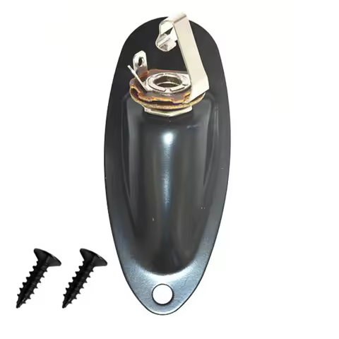 Metal 1/4" Boat Jack Plate Electric Guitar Guitarra Pickup Output Jack Socket For Fender Stratocaste