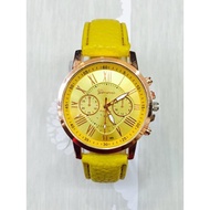 COD Women Geneva Roman Leather Quartz Wrist Watch