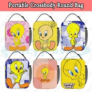 Tweety Bird Kids Insulated Lunch Bag Portable Lunch Handbag Student Keep Warm and Cold Lunch Box