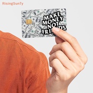 [RisingSunTy] 4pcs Credit Card Stickers For Credit Card Skin Debit Card Sticker Personalized Bank Ca