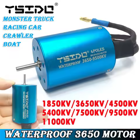 YSIDO WaterProof 3650 3660 3665 3674 4500KV 5400KV 9500KV 11000KV Brushless Motor for Traxxas HSP Re