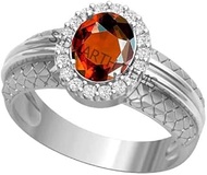 Gomed 12.00 Carat Natural And Certified Hessonite Garnet (Gomed) Astrological Gemstone Adjustable Fo